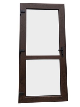 DRZWI BIUROWE PCV CIEPŁE ORZECH grubość: 81mm