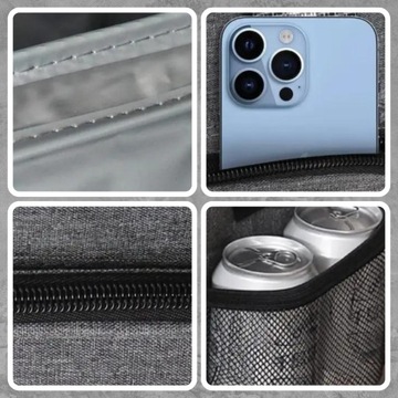 ТЕРМАЛЬНАЯ ПЛЯЖНАЯ СУМКА ДЛЯ ПИКНИКА БОЛЬШОЙ ХОЛОДИЛЬНИК ДЛЯ ЕДЫ НАПИТКИ ЛАНЧ-БОКС