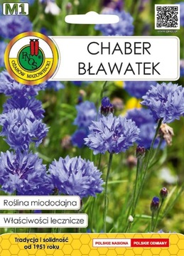 Nasiona rośliny miododajne Chaber Bławatek 1g