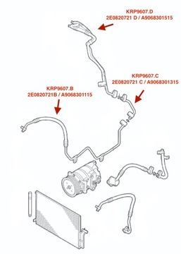 DO VW CRAFTER WAZ TRUBKA PŘÍVOD KLIMATIZACE NOVÝ