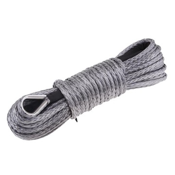 Syntetyczna linka do wyciągarki 1/4 x 50 stóp 7700LB Szara