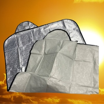 БОЛЬШОЙ КОВРИКОВЫЙ СОЛНЦЕЗАЩИТНЫЙ КОЗЫРЕК ДЛЯ БОЛЬШОГО ОКНА АВТОМОБИЛЯ отражает лучи