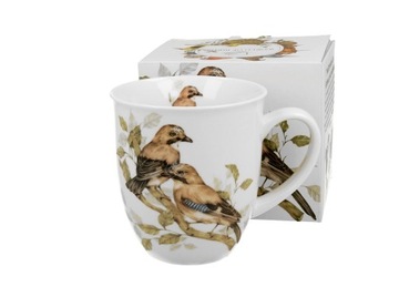 KUBEK PORCELANOWY DUO SÓJKI ZWYCZAJNE NA PREZENT 400 ML