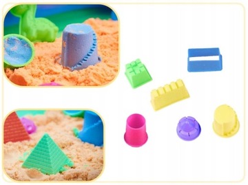 BibiMoon Kinetic Sand 6 кг Набор форм для песочницы