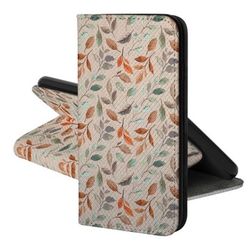 ETUI MAGNET DO SAMSUNG GALAXY A51 LIŚCIE BEŻ