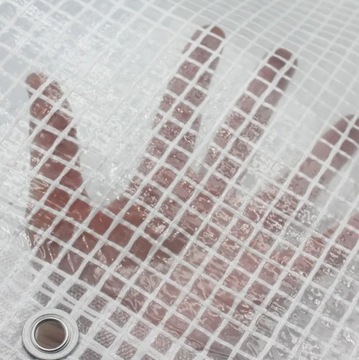 Брезент 5х5 м, белый, армированный, водонепроницаемый, 100 г/м2.