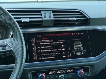 Audi Q3 II SUV-e 1.4 45 TFSI-e 245KM 2021 Audi Q3 S line , Aktywny tempomat ,Audi Smartphone Interfejs 1.4 Hybryda, zdjęcie 23