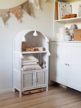 ПЛЕТЕНЫЙ ЯЩИК, БЕЛАЯ ПОЛКА ДЛЯ ШКАФА