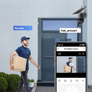 НАРУЖНАЯ СОЛНЕЧНАЯ ВРАЩАЮЩАЯСЯ IP WIFI 3MPX TUYA УМНАЯ СОЛНЕЧНАЯ КАМЕРА