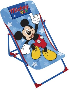 LEŻAK KRZESŁO PLAŻOWY OGRODOWY BALKON DLA DZIECI MYSZKA MIKI MICKEY DISNEY