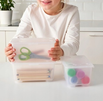 IKEA GLIS BOXES, закрытые контейнеры, 3 шт.