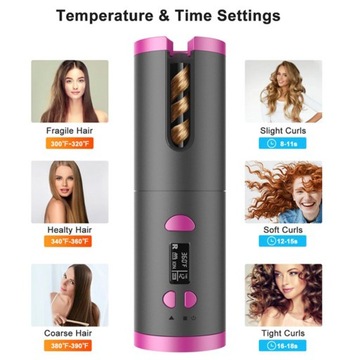 АВТОМАТИЧЕСКАЯ ВРАЩАЮЩАЯСЯ БУЙДА ДЛЯ ВОЛОС С ЖК-дисплеем