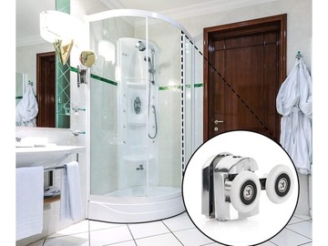 Ролики для душевой кабины, комплект колес, 8 роликов.