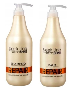 Stapiz Sleek line REPAIR шампунь 1л + бальзам 1л