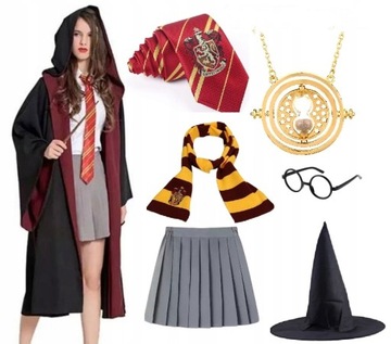 HARRY POTTER HERMIONA STRÓJ RÓŻDŻKA KRAWAT 115-155