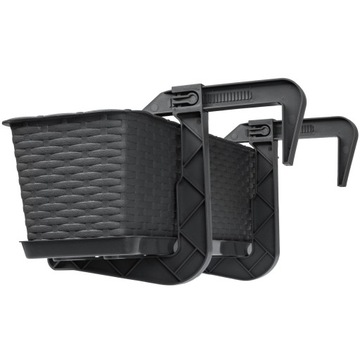 БАЛКОННАЯ ЯЩИКА 60 см ЦВЕТОЧНЫЙ ВАЗ ПОДСТАВКА ДЛЯ ЦВЕТОВ БАЛКОННЫЕ РУЧКИ