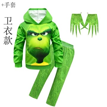 детский косплей Тот самый Гринч одежда B53-274