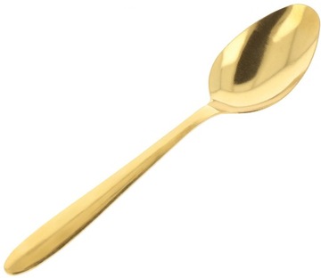 ЗОЛОТЫЕ ЛОЖКИ ДЛЯ СУПА СТОЛОВЫЕ ПРИБОРЫ НАБОР СТОЛОВЫХ ЛОЖЕК ЭЛЕГАНТНЫЙ, 6 шт.