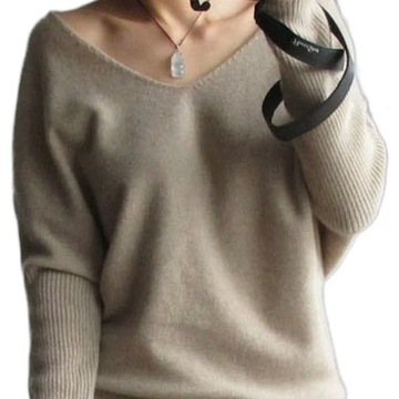 Spring autumn sweaters women fashion sexy v-neck