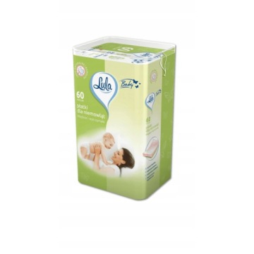 Пластівці косметичні прямокутні для дітей Lula Baby 60 шт.