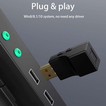 USB-адаптер передатчика Bluetooth 5.0 Dual Link