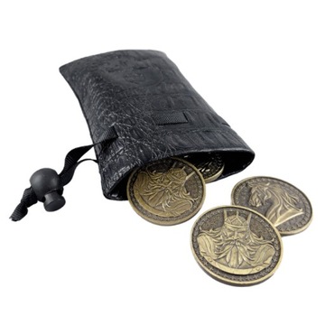 WŁADCY ZŁOTA METALOWA MONETA 1 SZT LARP RPG