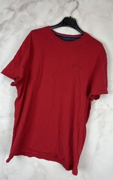 Superdry Czerwony T-Shirt Męski XL 42