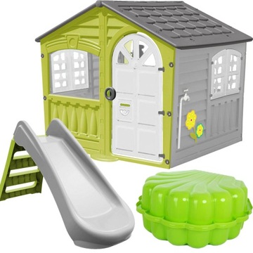 САДОВЫЙ ДОМ ГОРКИ ПЕСОЧНИЦА НАБОР ИГРОВОЙ ПЛОЩАДКИ 3 В 1 2шт PalPlay