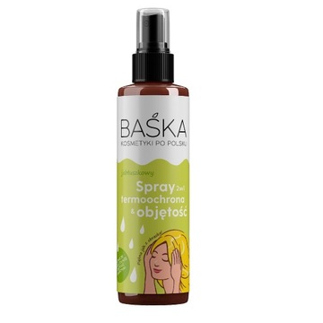 BAŚKA Jabłuszkowy Spray 2w1 Termoochrona i Objętość każdy rodzaj włosów 200