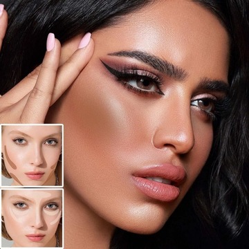 Крем-карандаш для контуринга, 2 цвета, кремовая бронзовая палитра для контуринга