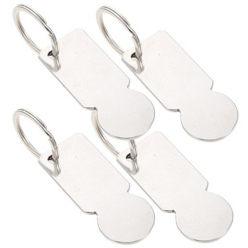 Открывалка для корзины Metal Cart Token 4 шт.