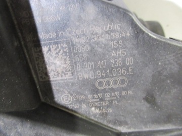 AUDI A4 B9 8W FACELIFT FULL LED MATRIX SVĚTLO 8W0941036