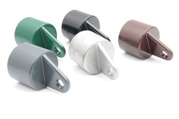 ЗАЖИМ ДЛЯ ОПОРНОЙ СТОЙКИ FI 60 мм ЧЕРНЫЙ RAL 9005