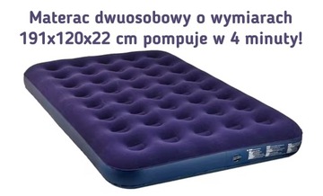 Pompka akumulatorowa do materaca USB z lampką LED