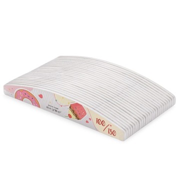 Pilniki do Paznokci Półksiężyc 100/180 Limitowane Nails Care Cookies 25 szt
