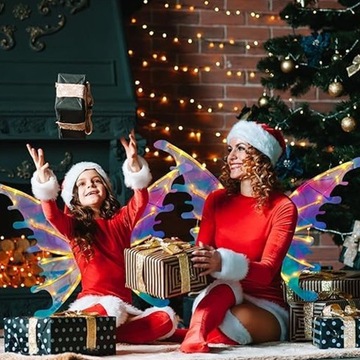 ELECTRIC FAIRY WINGS ELEKTRYCZNE SKRZYDŁA WRÓŻKI Z DIODAMI LED NA HALLOWEEN