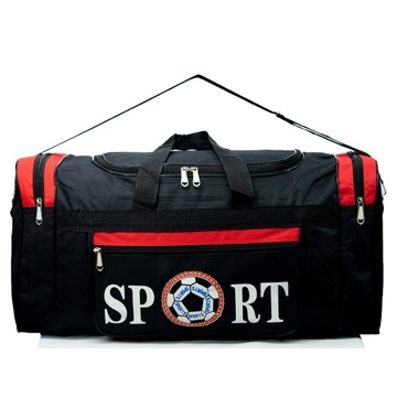 Dollcini, torba podróżna, piłkarska torba sportowa, duża, 50cm, czerwona