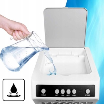 КОНДИЦИОНЕР ПОРТАТИВНЫЙ ВЕНТИЛЯТОР 7Л КОЛЕБАТЕЛЬНЫЙ ОЧИСТИТЕЛЬ + КАРТРИДЖИ