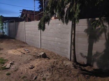 Бетонный забор, бетонные плиты, плиты для забора, H215см