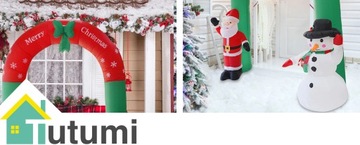 НАДУВНАЯ СВЕТОДИОДНАЯ РОЖДЕСТВЕНСКАЯ АРКА САНТА СНЕГОВИК XXL