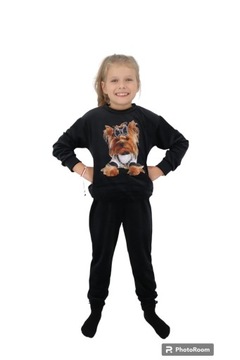 dres welurowy, komplet welurowy york 110 cm 5/6 lat