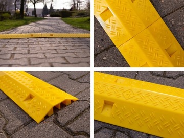 ЗАЩИТНЫЙ ПЭ ПОРОГ КАБЕЛЯ РАБОТАЮЩИЙ ПОРОГ НАКЛАДКА КРЫШКА КАБЕЛЯ ЖЕЛТЫЙ ДО 6 ТОНН