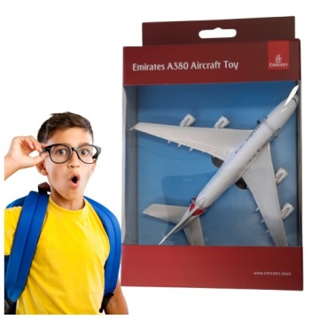 MODEL SAMOLOTU DLA DZIECI EMIRATES A380 ZABAWKA