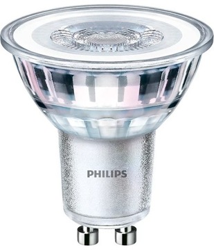 10 светодиодных ламп GU10 4,6 Вт = 50 Вт, 355 лм, 2700 К, теплый белый, 36° PHILIPS