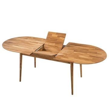 STÓŁ OWALNY DĄB, SCANDI 170(210)x90 cm, ROZKŁADANY