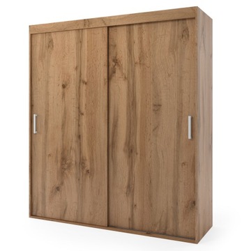 Szafa przesuwna dwudrzwiowa - MALAGA 200 x 225 cm, 18 mm