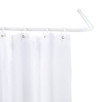 УГЛОВАЯ ДУШЕВАЯ рейка, БЕЛАЯ УНИВЕРСАЛЬНАЯ WENKO