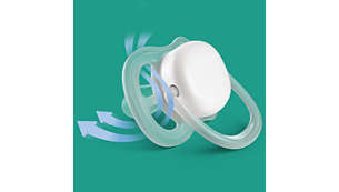 Соска AVENT ULTRA AIR SOOTHING 6–18 м СВЕТЯЩАЯСЯ