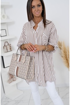 ПОТРЯСАЮЩАЯ РУБАШКА ОВЕРСАЙЗ С ПОЛОСАМИ SHARA! ВЗ.1