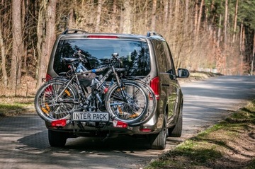 ЗАКРЫТАЯ ПЛАТФОРМА ДЛЯ ВЕЛОСИПЕДОВ НА КРЮЧКЕ INTER PACK SPIDER 4 BIKES + РЕМЕНЬ